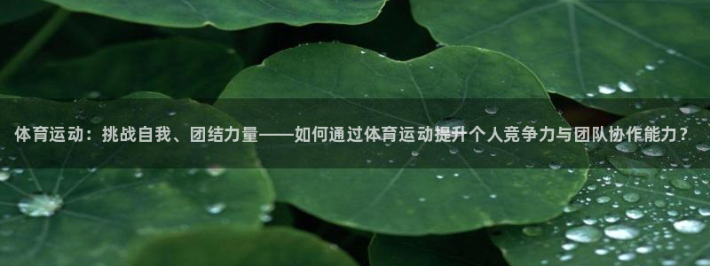 欧亿体育官方正版app娱乐下载：体育运动：挑战自我、